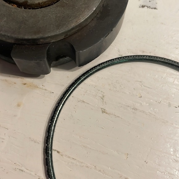 8” mixed metal silver tone w/raised embellishments stackable bangle bracelet - Picture 9 of 10